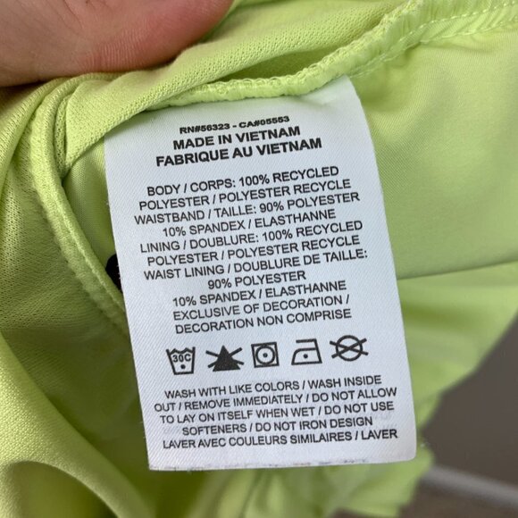 Nike Yellow/Green Neon Inner Brief Running Shorts - Size Medium - Picture 8 of 9